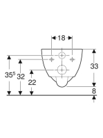 Geberit Selnova Compact fali WC mélyöblítésű, rövidített kivitel, Rimfree 500.377.01.2 (500.377.01.2)