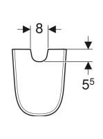 Geberit Smyle szifontakaró, fehér 500.576.01.5