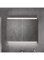 Geberit Option 90cm tükrös szekrény világítással, két ajtóval 500583001 (500.583.00.1)