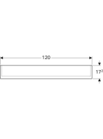 Geberit Option Plus tükrös szekrény 120x70 cm, LED világítással, három ajtóval 500.592.00.1