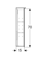 Geberit Option Plus tükrös szekrény 90x70 cm, LED világítással, három ajtóval 500.594.00.1