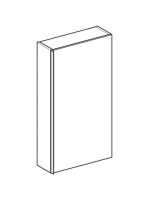 Geberit Acanto faliszekrény egy ajtóval 45x82 cm, fényes homokszürke 500.639.JL.2