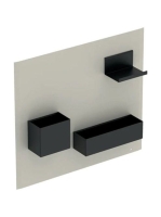 Geberit Group mágneses tábla tárolódobozokkal 45x39 cm, homokszürke 500.649.JL.2