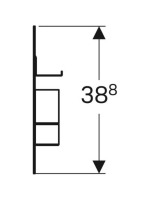 Geberit Group mágneses tábla tárolódobozokkal 45x39 cm, homokszürke 500.649.JL.2