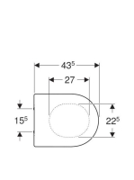 Geberit Acanto WC-ülőke, lecsapódásgátlós 500660012 (500.660.01.2)