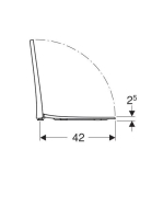 Geberit Acanto WC-ülőke, lecsapódásgátlós 500660012 (500.660.01.2)