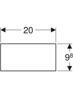Geberit Smyle Square fiókbetét mosdószekrényhez, H osztású, láva/strukturált melamin 500.676.00.1