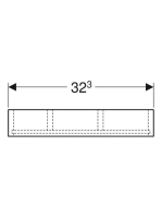 Geberit Smyle Square fiókbetét mosdószekrényhez, strukturált melamin láva 500.677.00.1