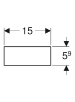 Geberit Smyle Square fiókbetét mosdószekrényhez, strukturált melamin láva 500.677.00.1