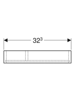 Geberit Smyle Square fiókbetét mosdószekrényhez, T osztású, láva/strukturált melamin 500.678.00.1