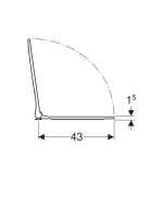 Geberit Smyle Square WC-ülőke, gyorskioldó zsanérral, lecsapódásgátlóval 500688011 (500.688.01.1)