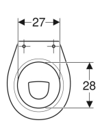 Geberit Bambini mélyöblítésű álló gyermek WC, hátsó kifolyású 500.916.00.1