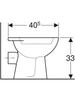 Geberit Bambini mélyöblítésű álló gyermek WC, hátsó kifolyású 500.916.00.1