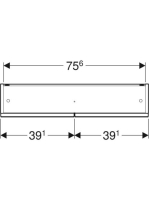 Geberit Selnova Square 2 ajtós tükrös szekrény 78,8x85 cm, hikoridió 501.270.00.1