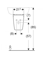 Geberit Selnova Compact szifontakaró kézmosóhoz, fehér 501.448.00.7