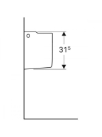 Geberit Selnova Compact szifontakaró kézmosóhoz, fehér 501.448.00.7