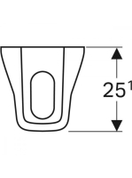 Geberit Selnova Square szifontakaró kézmosóhoz, fehér 501.477.00.7