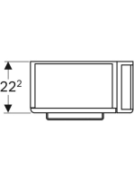 Geberit Selnova Comfort alsó szekrény kézmosóhoz 50 cm, jobb oldali törölközőtartó, rövidített kivitel, világosszürke 501.497.00.1