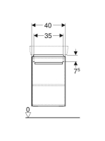 Geberit Selnova Compact 45 cm alsó szekrény kézmosóhoz 501.613.01.1 (501613011)