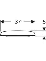 Geberit Selnova Compact WC-ülőke, lecsapódásgátlós, rögzítés felülről, fehér 501.878.00.1