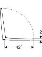 Geberit Selnova Compact felső rögzítésű, szögletes WC-ülőke, fehér 501.928.01.1