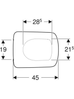 Geberit Selnova Compact lecsapódásgátlós, szögletes WC-ülőke, gyorskioldós zsanérral, fehér 501.930.01.1