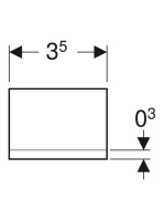 Geberit One fogantyú tükrös ajtóhoz, króm 502.619.00.1