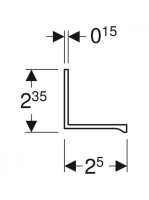 Geberit One fogantyú tükrös ajtóhoz, króm 502.619.00.1