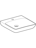 Geberit Selnova Comfort akadálymentes mosdó 60x55 cm, csaplyukkal, túlfolyó nélkül 502.770.00.7