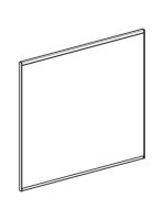 Geberit Option Plus Square tükör 75x70 cm, közvetlen és közvetett világítással, matt fekete 502.782.14.1