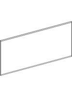 Geberit Option Plus Square tükör 160x70 cm, közvetlen és közvetett világítással, alumínium 502.787.00.1