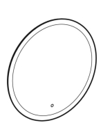 Geberit Option kör alakú tükör 50 cm, közvetlen és közvetett világítással 502.796.00.1