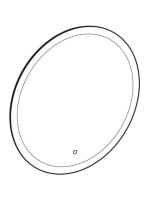 Geberit Option kör alakú tükör 90 cm, közvetlen és közvetett világítással 502.799.00.1