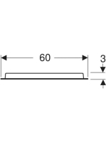 Geberit Option ovális tükör 60x80 cm, közvetett világítással 502.800.00.1