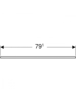 Geberit Selnova Square mosdópult 79,1x47,5 cm, magasfényű fehér 502.864.00.1