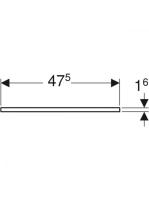 Geberit Selnova Square mosdópult 79,1x47,5 cm, magasfényű fehér 502.864.00.1
