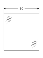 Geberit Selnova Square tükör 80x75 cm 502.892.00.1