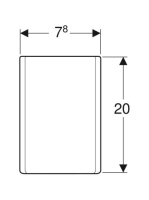 Geberit ONE design szifontakaró, fényes króm 505.058.21.1
