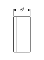 Geberit ONE design szifontakaró, fényes króm 505.058.21.1