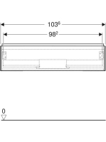 Geberit One alsó szekrény mosdóhoz 1 fiókkal 103x47cm, magasfényű fehér 505.074.00.1
