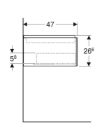 Geberit One alsó szekrény mosdóhoz 1 fiókkal 103x47cm, magasfényű fehér 505.074.00.1