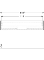 Geberit One alsó szekrény mosdóhoz 1 fiókkal 118x47 cm, tölgy 505.075.00.5