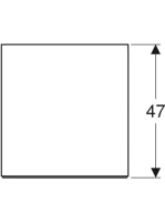 Geberit One oldalsó szekrény két fiókkal 45x47 cm, matt greige 505.077.00.7