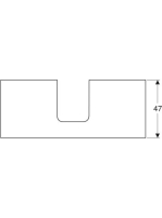 Geberit One mosdópult középső kivágással, pultra ültethető tálformájú mosdóhoz 120x47 cm, magasfényű homokszürke 505.275.00.4