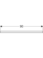 Geberit One mosdópult középső kivágással, pultra ültethető mosdóhoz 90x47 cm, tölgy 505.283.00.5