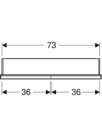 Geberit One 2 ajtós tükrös szekrény ComfortLight világítással 75x90 cm, matt fekete 505.802.00.7