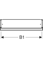 Geberit One tükrös szekrény balra nyíló ajtóval 60x90 cm, világítással, fehér 505.810.00.2