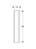Geberit One tükrös szekrény jobbra nyíló ajtóval 60x90 cm, világítással, fehér 505.811.00.2