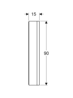 Geberit One tükrös szekrény két ajtóval 75x90 cm, világítással, fehér 505.812.00.2