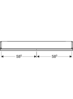 Geberit One tükrös szekrény két ajtóval 120x90 cm, világítással, alumínium 505.815.00.1